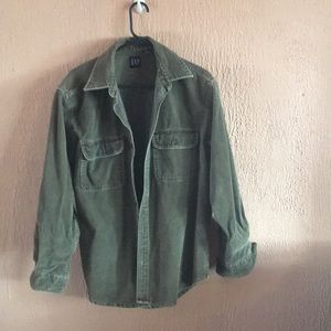 Gap brand olive corduroy shirt.. classic!